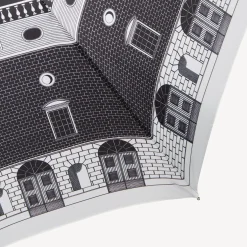 Fornasetti Gli Ombrelli^Ombrello Pieghevole Architettura Bianco Nero