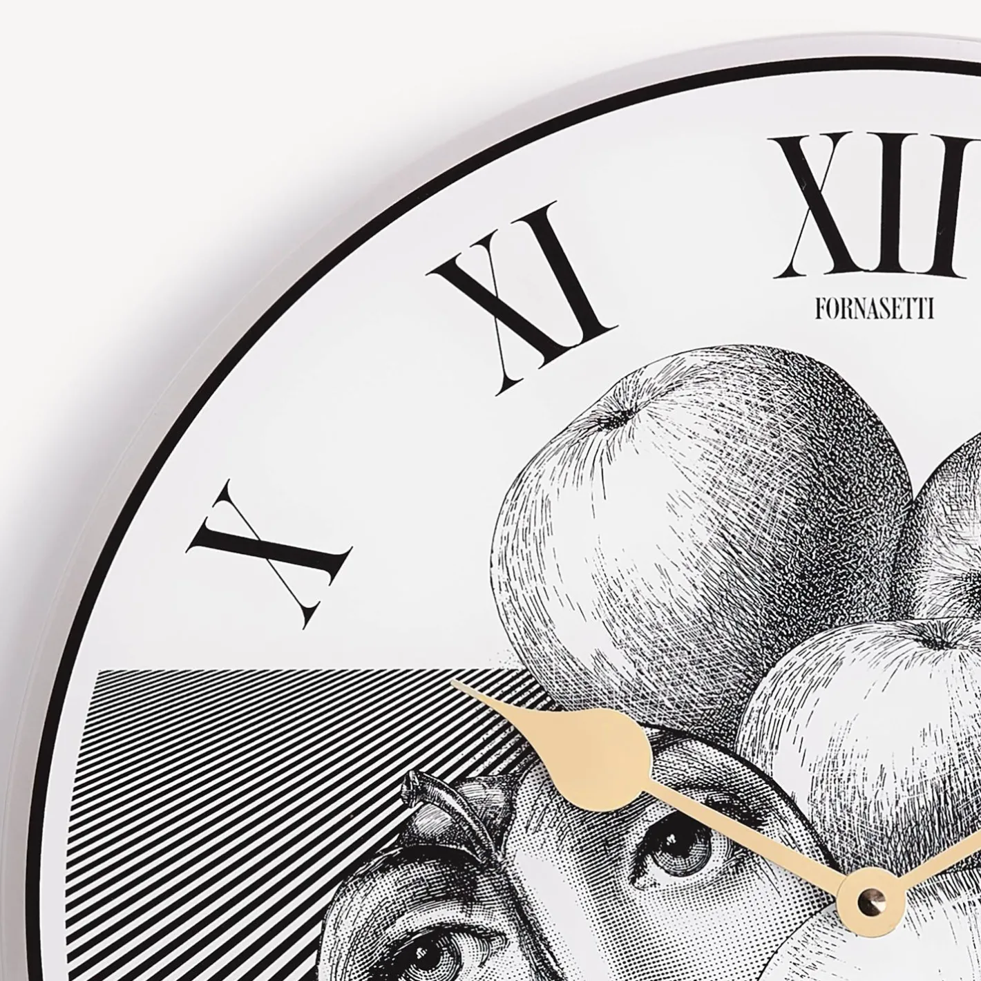 Fornasetti Orologi Da Parete^Orologio Tema E Variazioni N. 390 Bianco Nero