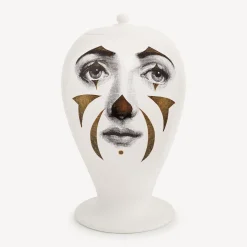 Fornasetti Vasi^Pagliaccio Di Vasi Bianco/Nero/Oro