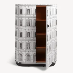 Fornasetti Armadi Curvi^Palazzo Curvo Bianco Nero
