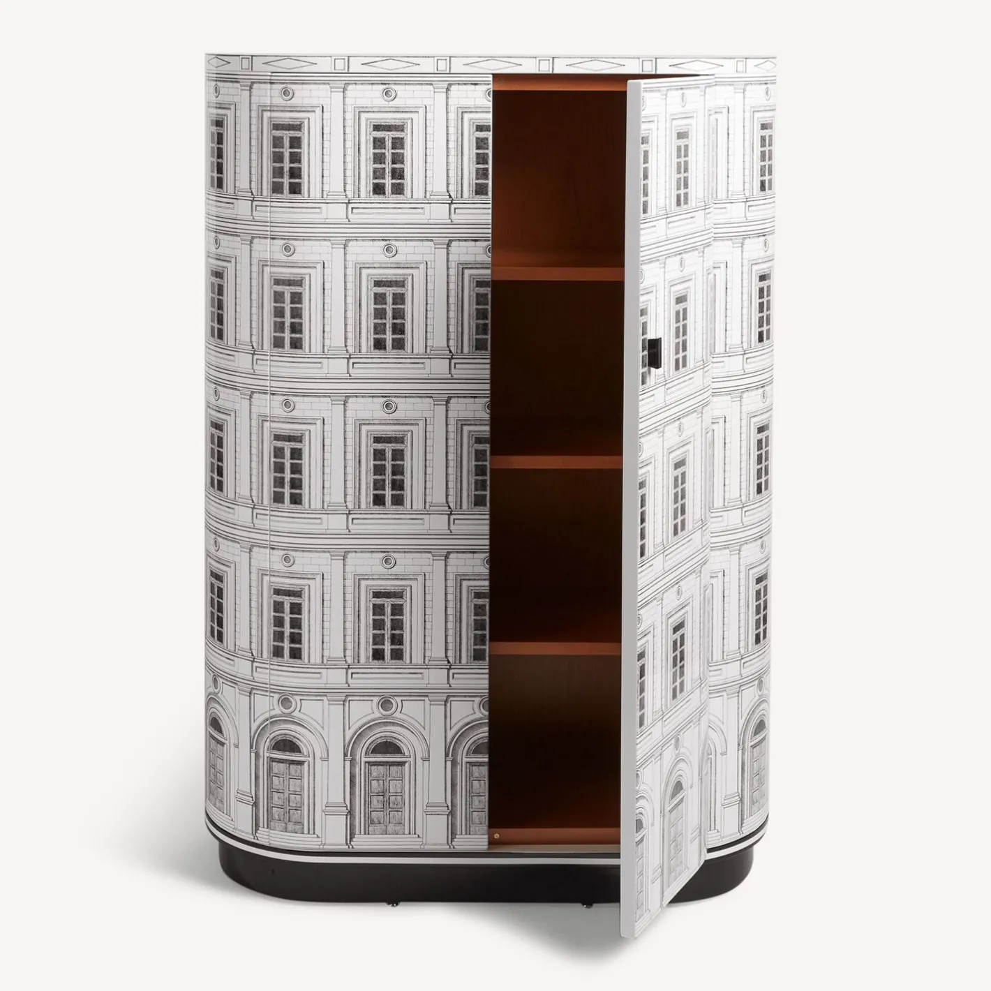Fornasetti Armadi Curvi^Palazzo Curvo Bianco Nero