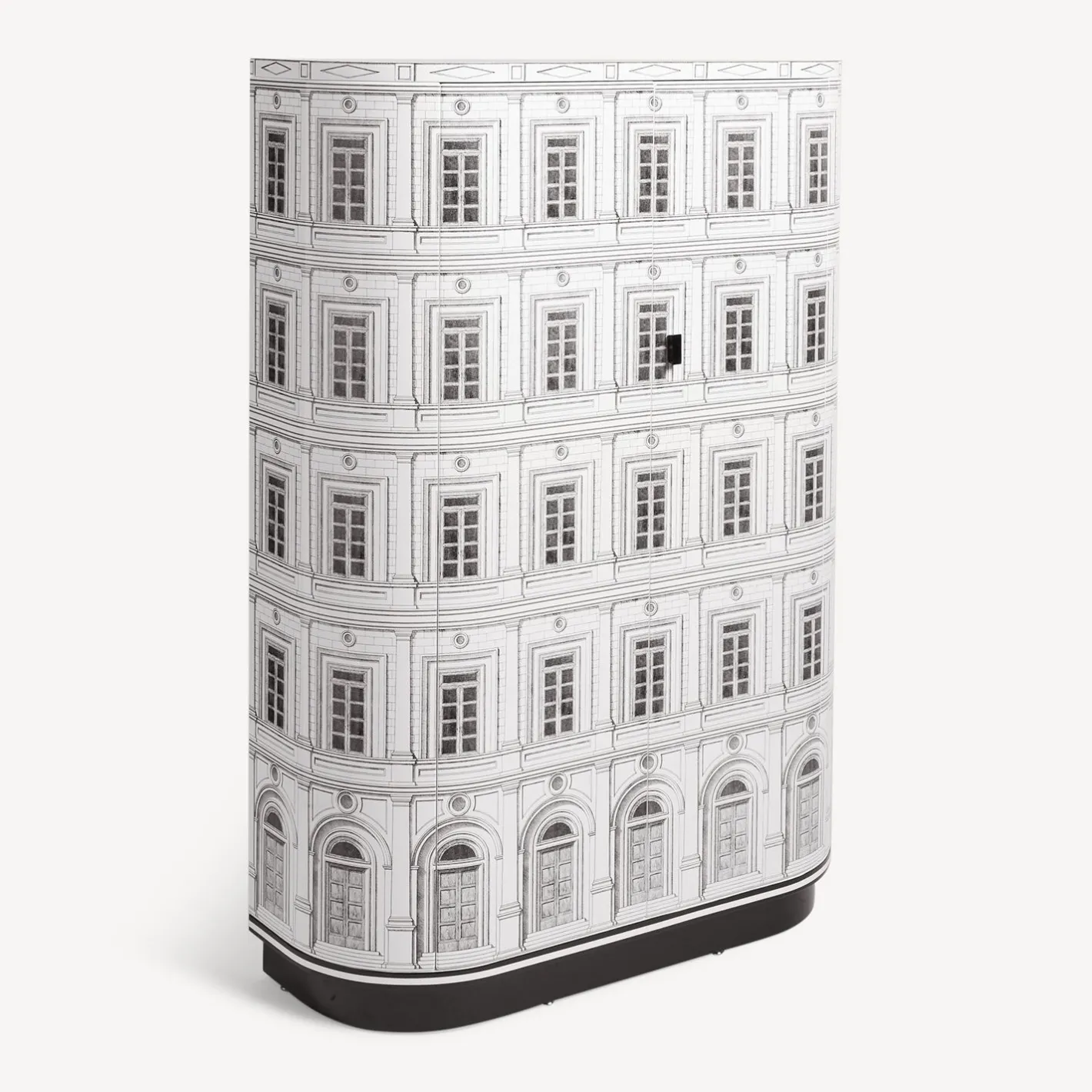Fornasetti Armadi Curvi^Palazzo Curvo Bianco Nero