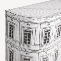 Fornasetti Armadi Curvi^Palazzo Curvo Bianco Nero