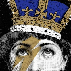 Fornasetti Pannelli Decorativi^Pannello Decorativo Tema E Variazioni N.389 Bianco/Nero/Blu/Oro