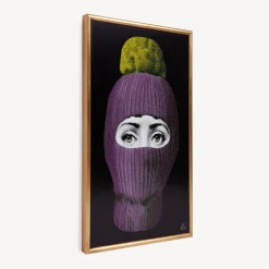 Fornasetti Pannelli Decorativi^Pannello Lux Gstaad Viola/Giallo/Nero
