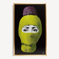 Fornasetti Pannelli Decorativi^Pannello Lux Gstaad Giallo/Viola/Nero