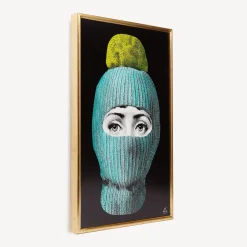 Fornasetti Pannelli Decorativi^Pannello Lux Gstaad Turchese/Giallo/Nero