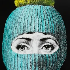 Fornasetti Pannelli Decorativi^Pannello Lux Gstaad Turchese/Giallo/Nero