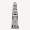 Fornasetti Pannelli Decorativi^Pannello Obelisco Bianco Nero