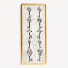 Fornasetti Pannelli Decorativi^Pannello Portachiavi Bianco Nero
