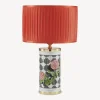 Fornasetti Lampade E Paralumi^Paralume Cilindrico In Tessuto Plissettato Rosso