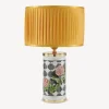 Fornasetti Lampade E Paralumi^Paralume Cilindrico In Tessuto Plissettato Giallo