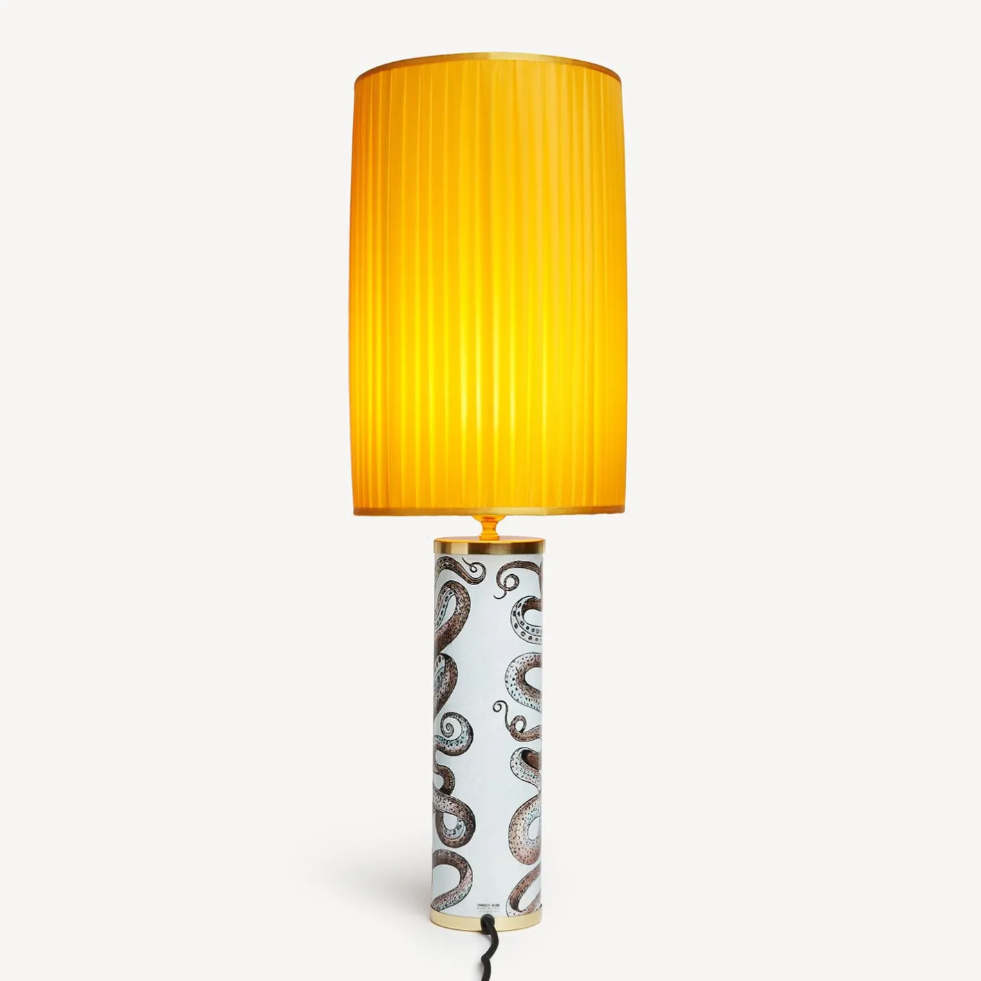 Fornasetti Lampade E Paralumi^Paralume Cilindrico Plissettato Giallo