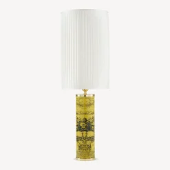 Fornasetti Lampade E Paralumi^Paralume Cilindrico Plissettato Bianco