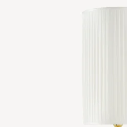 Fornasetti Lampade E Paralumi^Paralume Cilindrico Plissettato Bianco