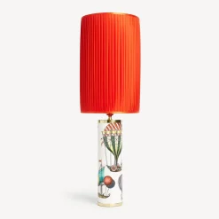 Fornasetti Lampade E Paralumi^Paralume Cilindrico Plissettato Rosso