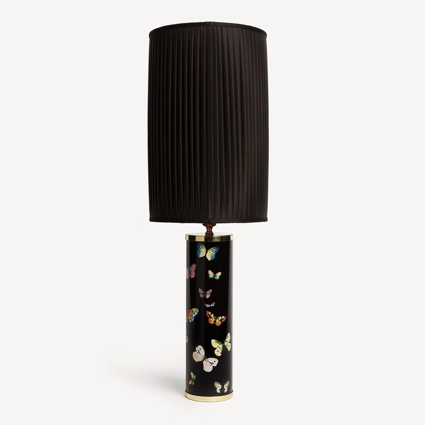 Fornasetti Lampade E Paralumi^Paralume Cilindrico Plissettato Nero