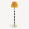 Fornasetti Lampade E Paralumi^Paralume Conico In Tessuto Plissettato Giallo