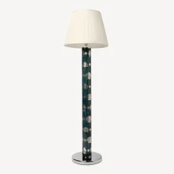 Fornasetti Lampade E Paralumi^Paralume Conico In Tessuto Plissettato Bianco