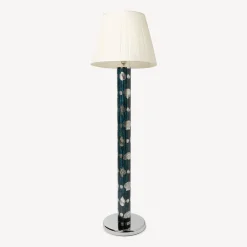 Fornasetti Lampade E Paralumi^Paralume Conico In Tessuto Plissettato Bianco