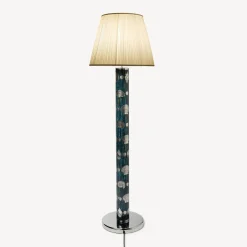 Fornasetti Lampade E Paralumi^Paralume Conico In Tessuto Plissettato Bianco