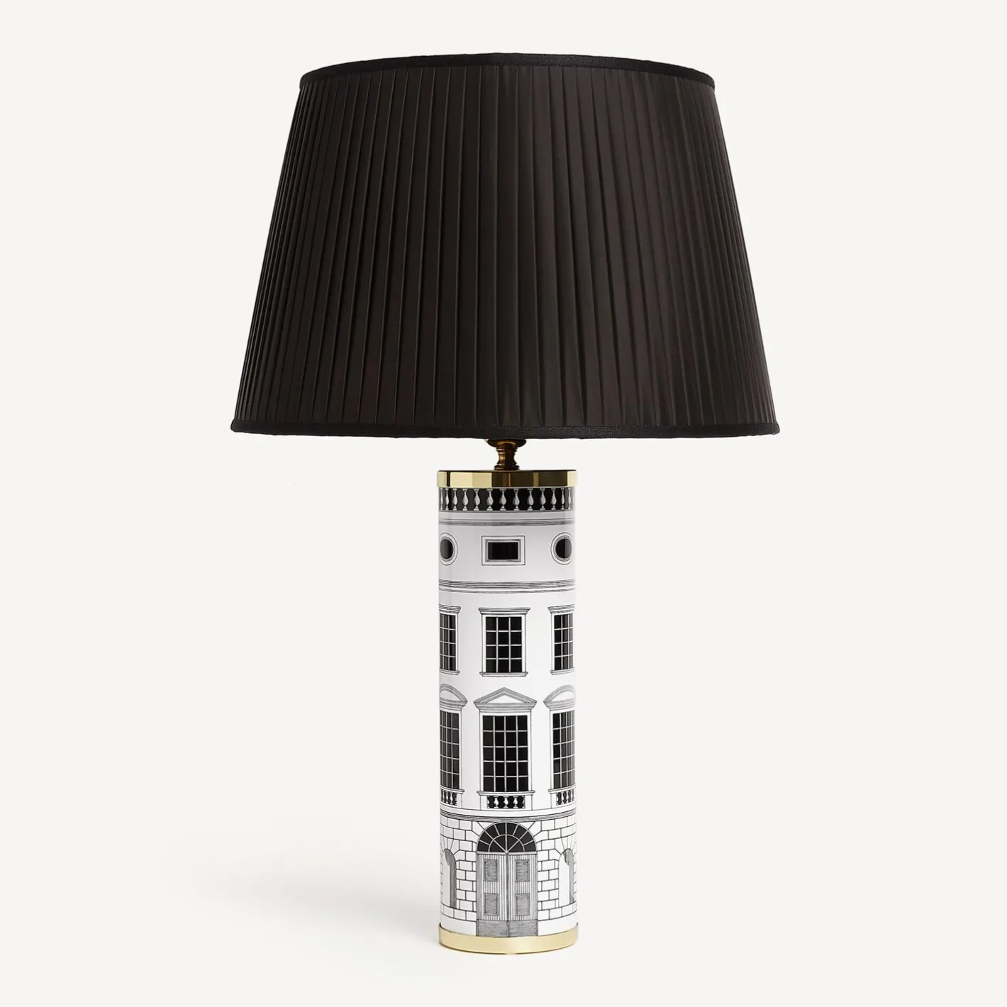 Fornasetti Lampade E Paralumi^Paralume Plissettato Conico Nero
