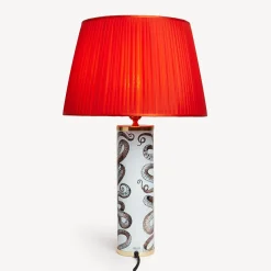 Fornasetti Lampade E Paralumi^Paralume Plissettato Conico Rosso