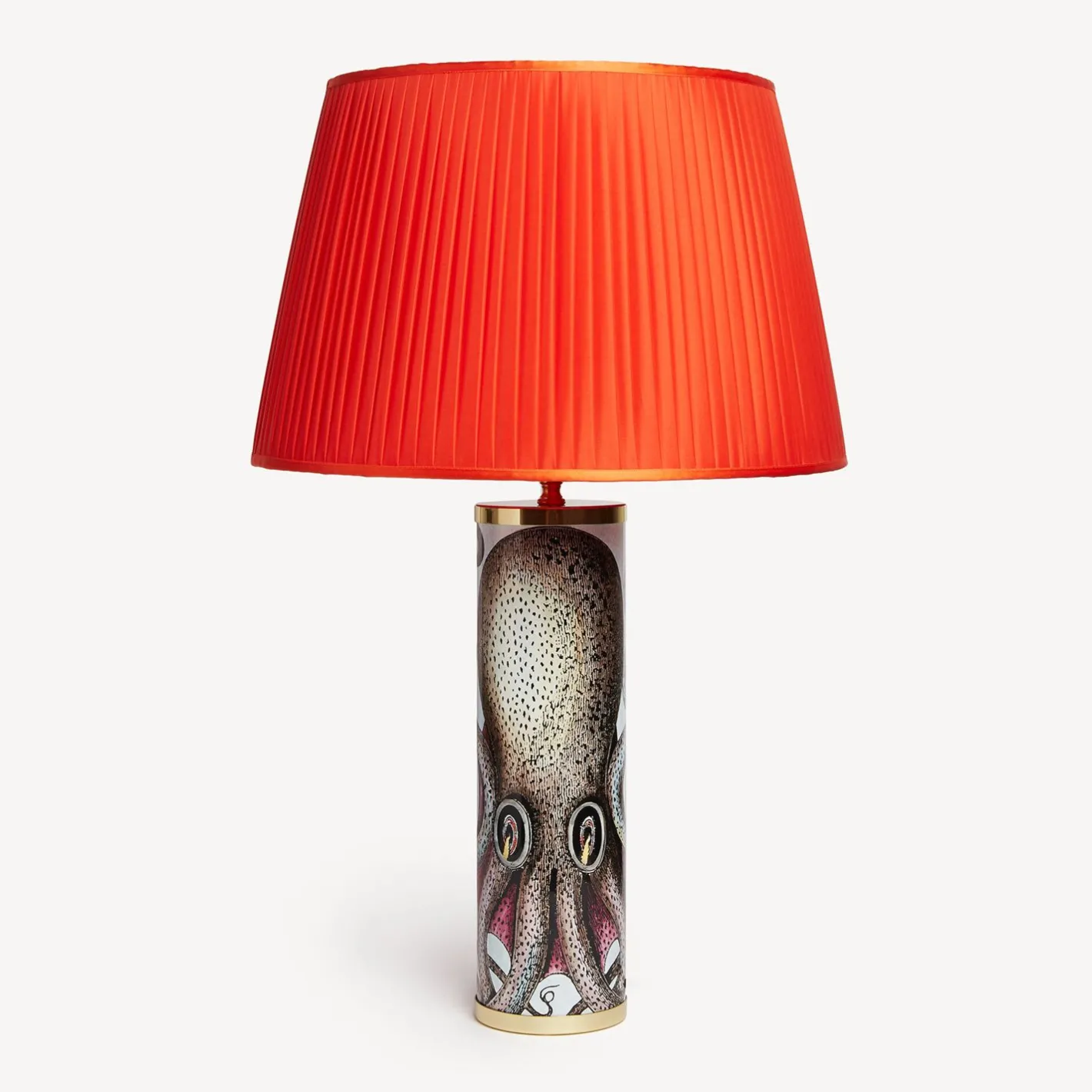 Fornasetti Lampade E Paralumi^Paralume Plissettato Conico Rosso