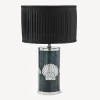 Fornasetti Lampade E Paralumi^Paralume Semicilindrico In Tessuto Plissettato Nero