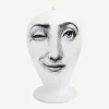Fornasetti Vasi^Perforazione Del Vaso Bianco Nero