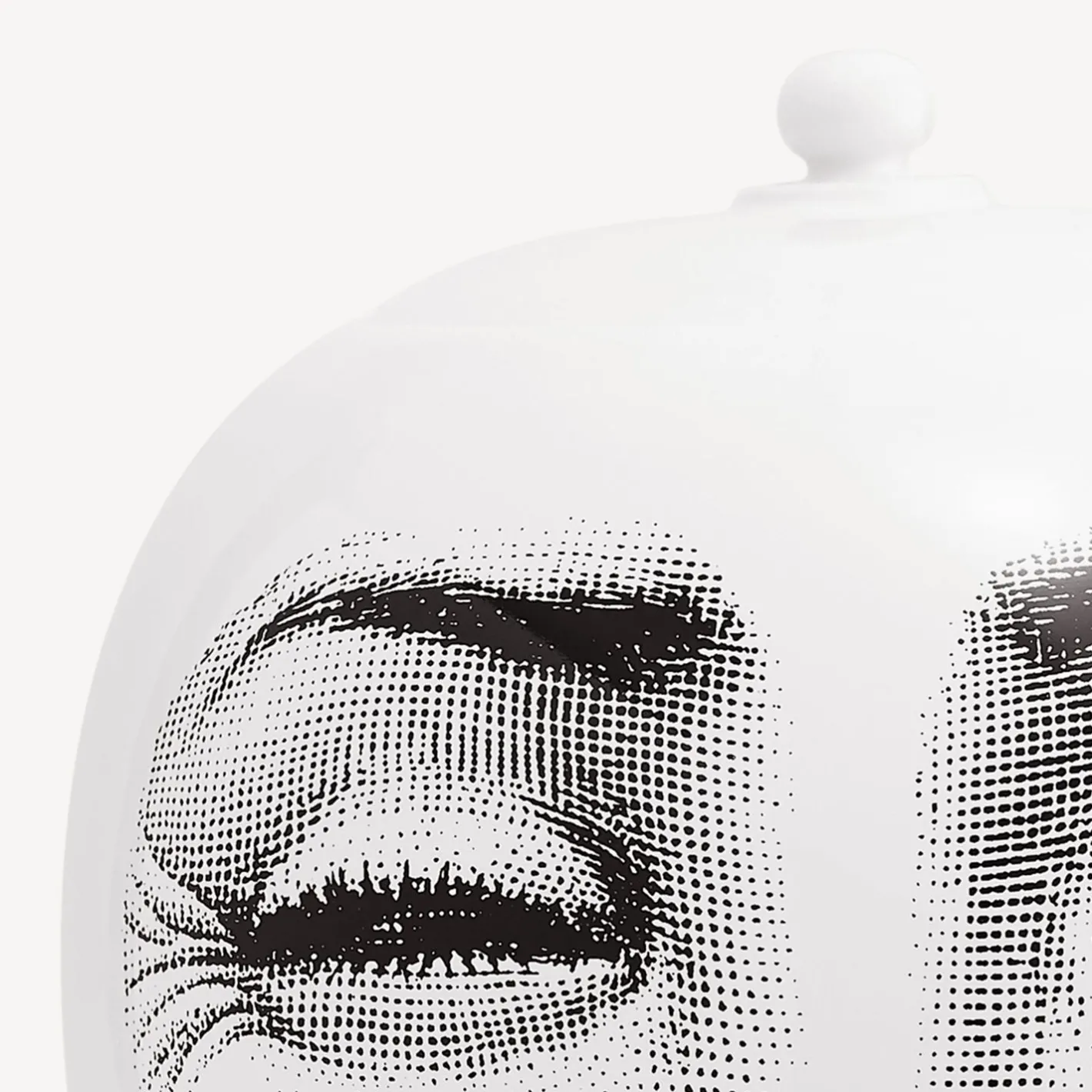 Fornasetti Vasi^Perforazione Del Vaso Bianco Nero