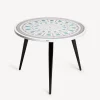 Fornasetti Tabelle^Piano Del Tavolo Cortile Celeste Bianco/Nero/Blu