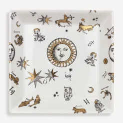 Fornasetti Piatti Decorativi^Piastra Astronomici Bianco/Nero/Oro