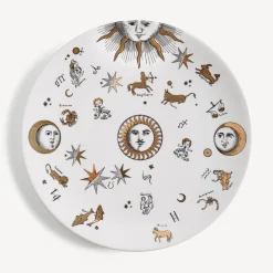 Fornasetti Piatti Decorativi^Piastra Astronomici Bianco/Nero/Oro