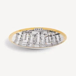Fornasetti Piatti Decorativi^Piastra Del Calendario 2023 Bianco/Nero/Oro