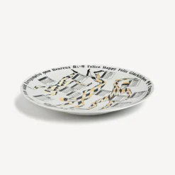 Fornasetti Piatti Decorativi^Piastra Del Calendario 2024 Bianco/Nero/Oro