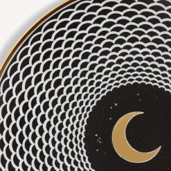 Fornasetti Piatti Decorativi^Piastra Lunocentrica Bianco/Nero/Oro
