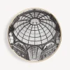 Fornasetti Piatti Decorativi^Piatto Cupola Galleria Di Milano Bianco/Nero/Oro