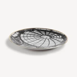 Fornasetti Piatti Decorativi^Piatto Cupola Galleria Di Milano Bianco/Nero/Oro