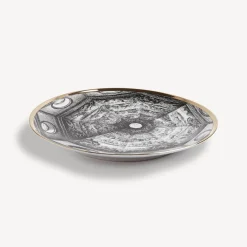 Fornasetti Piatti Decorativi^Piatto Cupola Santa Maria Del Fiore (Firenze) Bianco/Nero/Oro