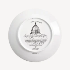 Fornasetti Piatti Decorativi^Piatto Cupola Santa Maria Del Fiore (Firenze) Bianco/Nero/Oro