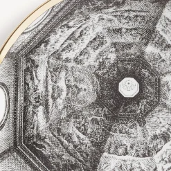 Fornasetti Piatti Decorativi^Piatto Cupola Santa Maria Del Fiore (Firenze) Bianco/Nero/Oro
