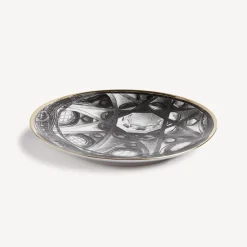 Fornasetti Piatti Decorativi^Piatto Cupola S.Lorenzo (Torino) Bianco/Nero/Oro