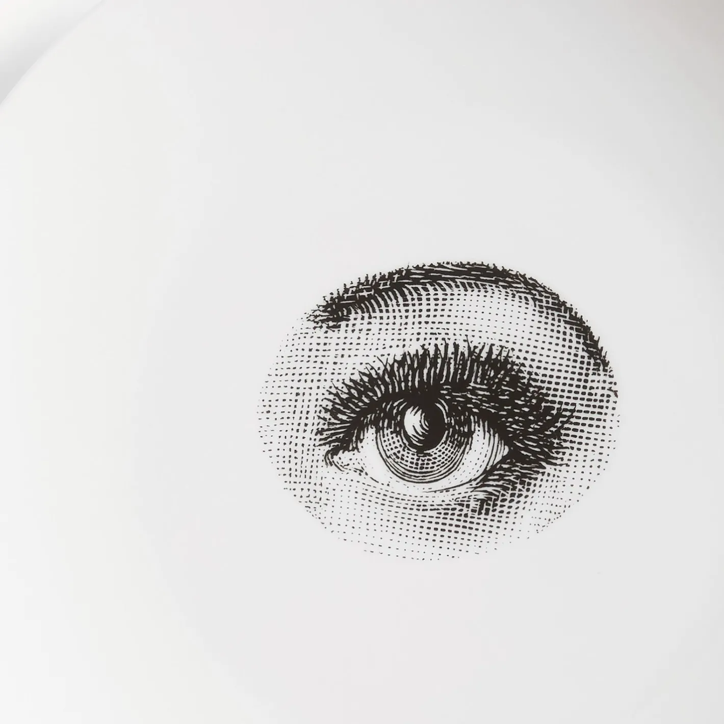 Fornasetti Occhi^Piatto Da Muro Tema E Variazioni N.35 Bianco Nero