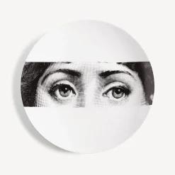 Fornasetti Occhi^Piatto Da Muro Tema E Variazioni N.32 Bianco Nero