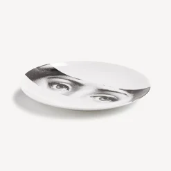 Fornasetti Occhi^Piatto Da Muro Tema E Variazioni N.32 Bianco Nero