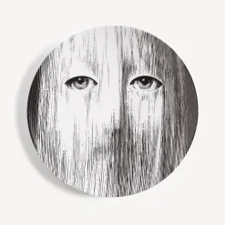 Fornasetti Occhi^Piatto Da Muro Tema E Variazioni N.176 Bianco Nero