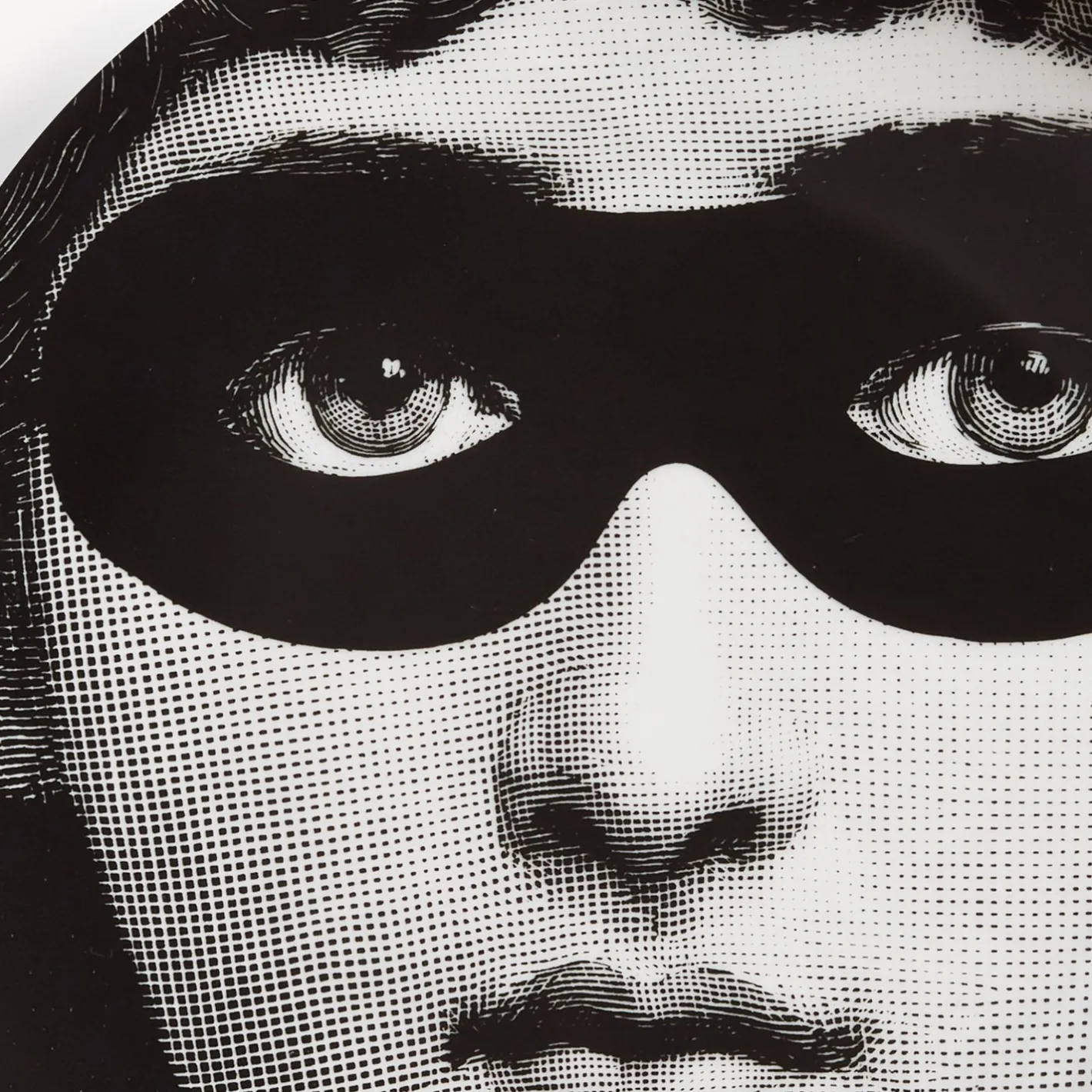 Fornasetti Occhi^Piatto Da Muro Tema E Variazioni N.22 Bianco Nero