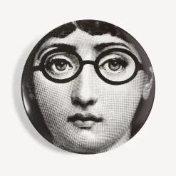 Fornasetti Occhi^Piatto Da Muro Tema E Variazioni N.26 Bianco Nero