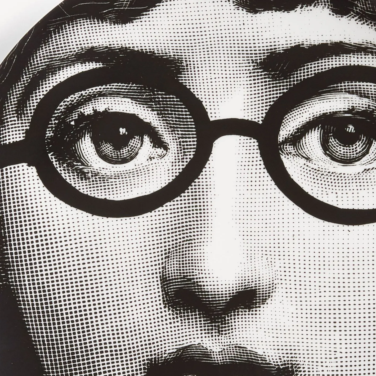 Fornasetti Occhi^Piatto Da Muro Tema E Variazioni N.26 Bianco Nero